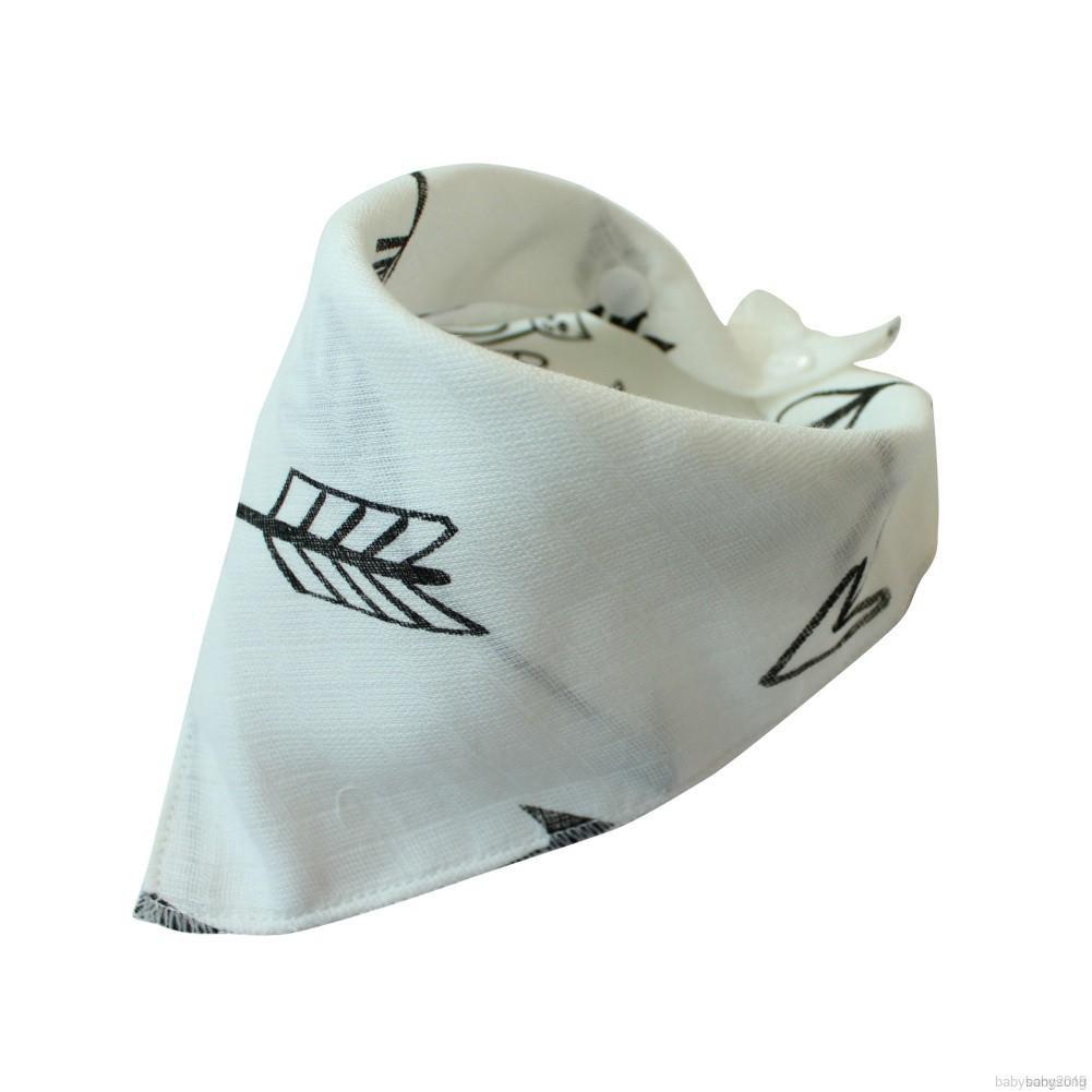 ✨ Kimi ๑ Baby Bibs High Quality Triangle Double Layers Cotton Cartoon Print Bib Infany Cotton Triangle Mouth Towel