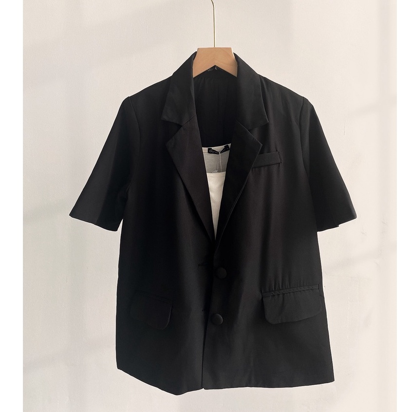 OLV - Áo Black Short Sleeve Blazer