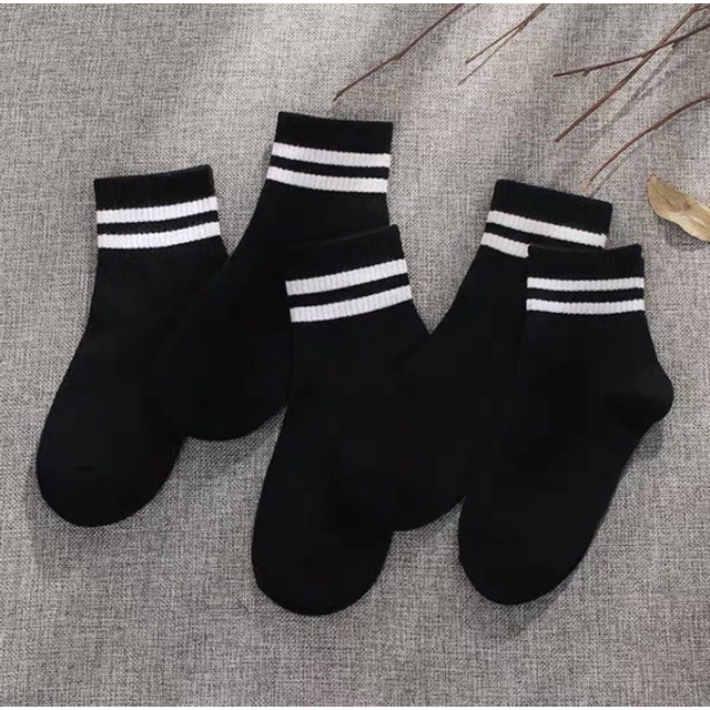 Tất lỡ hànLinh StoreTất Đẹp Vớ kẻ sọc ngang phong cách Hàn Quốc