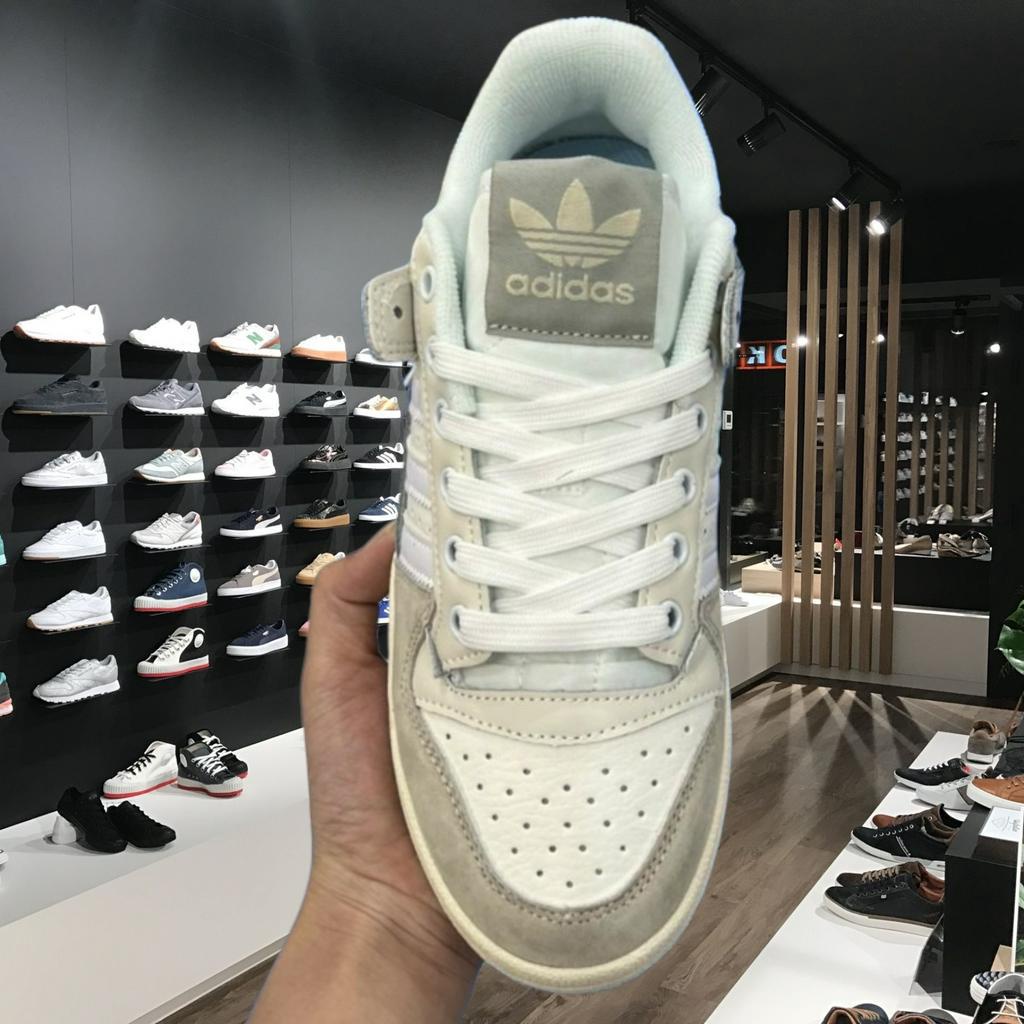 Giày thể thao Adidas Forum Low 84 , Adidas  Forum màu trắng kem da lộn full bill  box - MonTay_Store
