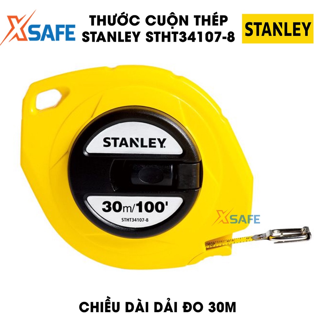 Thước cuộn thép STANLEY lưỡi thép dẻo Thước cuộn Stanley có thiết kế nhỏ gọn, vỏ nhựa ABS bọc cao su chắc chắn