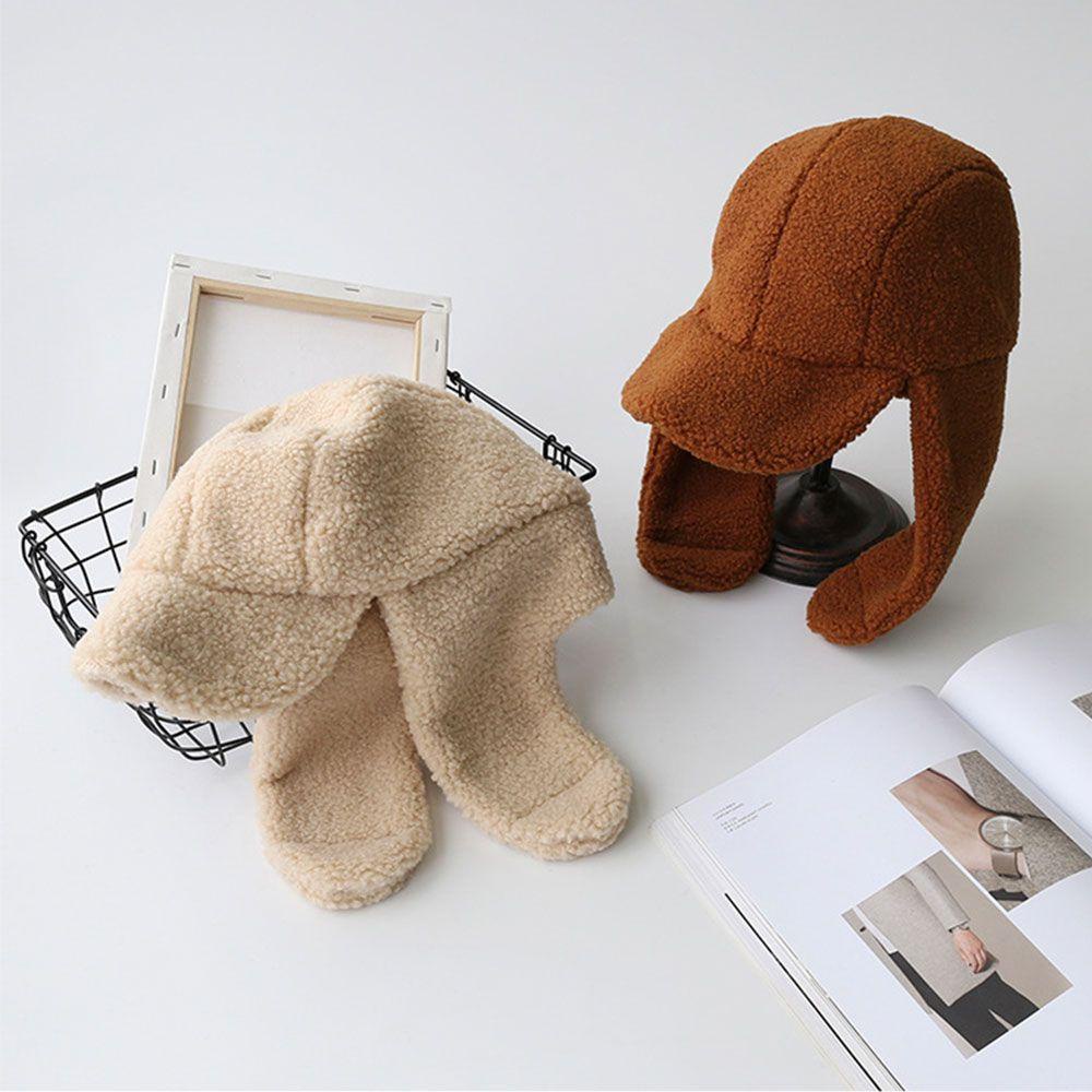 HS Mũ Beanie Dày Dặn Giữ Ấm Tai Cho Nữ