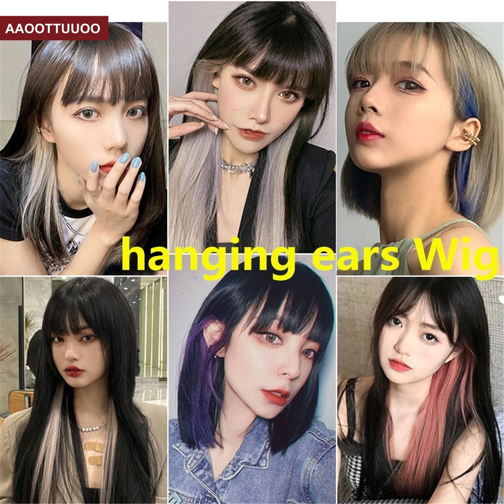 Tóc giả dài thẳng nhiều màu sắc thời trang dành cho nữ