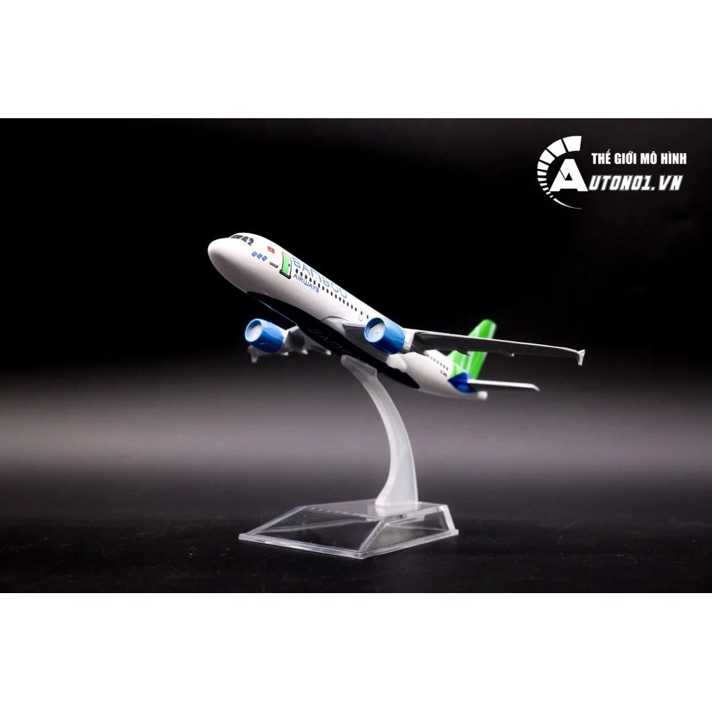 MÔ HÌNH MÁY BAY BAMBOO AIRWAYS 16CM EVERFLY 6774