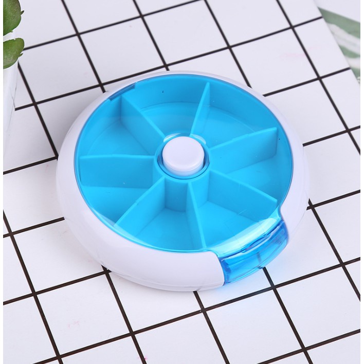 Hộp Đựng Thuốc Tròn Xoay 7 Ngăn Chia Theo Ngày