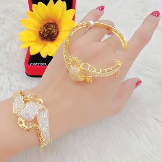 Lắc Tay Nữ , Vòng Tay Nữ Mạ Vàng 18K Mẫu 1570405 ( 01 Chiếc ) - Đi Chơi, Dự Tiệc Rất Đẹp - Trang sức nữ