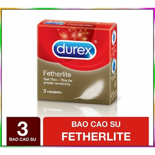 Bao cao su Durex Fetherlite siêu mỏng 3S