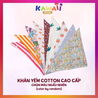 Khăn yếm ăn dặm có cúc bấm, khăn xô quàng cổ cho bé chất vải dày dẵn dễ dàng làm sạch