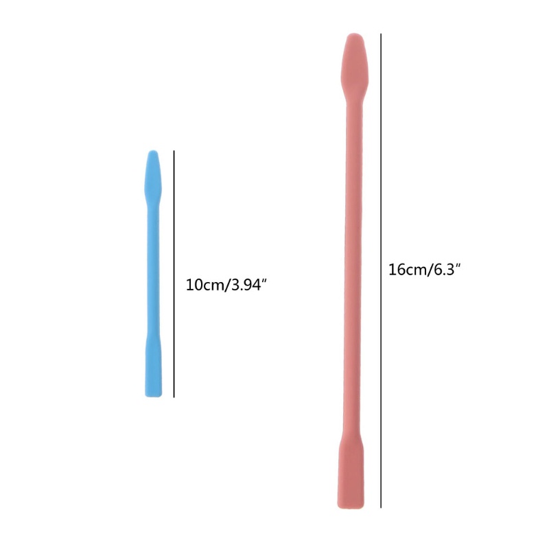 Set 6 cái que silicon bằng nhựa epoxy dùng khuấy trộn sơn/đồ trang điểm thủ công đa năng nhiều màu tiện lợi cao cấp DIY
