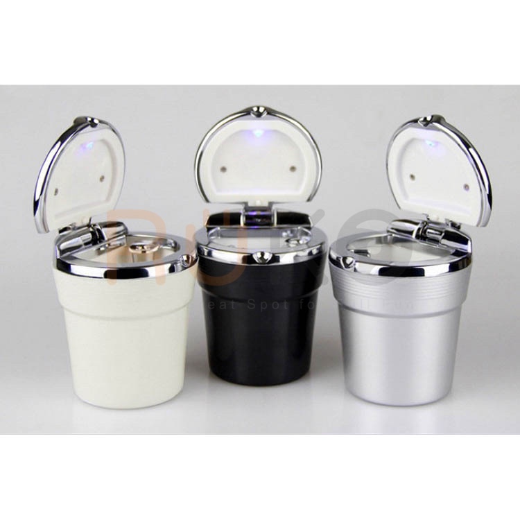 1 Gạt tàn thuốc nhựa mini có đèn led dành cho xe hơi, ô tô