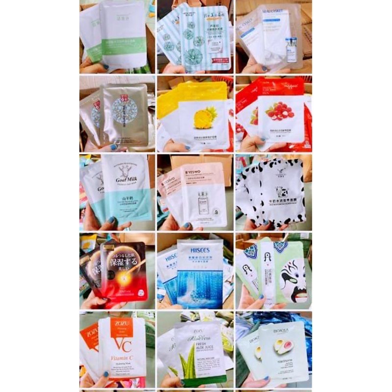 Set 10 mặt nạ Nội Địa Trung Hàng chính hãng