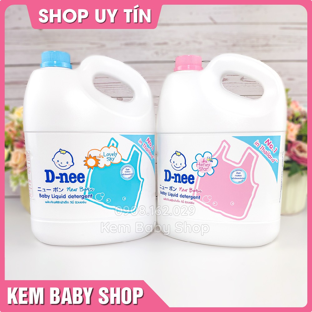 [Chính Hãng] Nước giặt quần áo em bé Dnee 3000ml - Nước giặt D-nee Thái Lan 3 lít