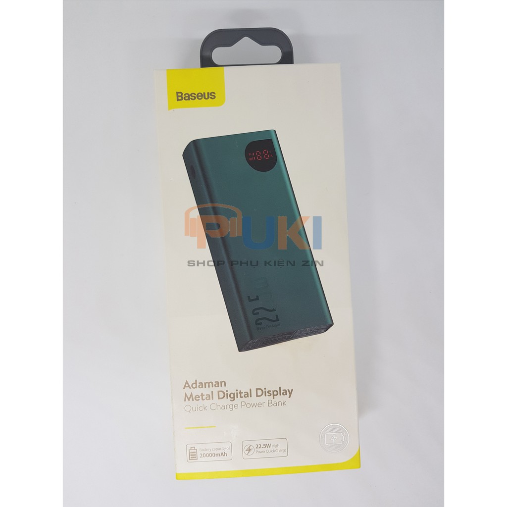 Sạc Dự Phòng Baseus 20000mAh Chính Hãng - Sạc Nhanh Quick Charge 22.5W