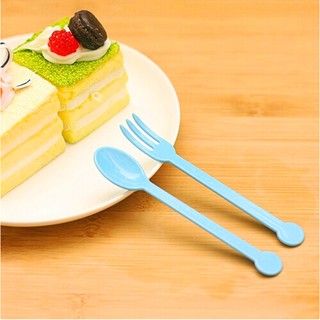 Bộ  4 thìa 4 dĩa ăn bánh kem 1273 ( hàng nhật )