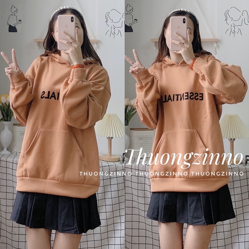 Ảnh thật/Video]Áo hoodie nỉ bông hình gấu dài tay siêu đẹp Áo hoodie dáng rộng basic | BigBuy360 - bigbuy360.vn