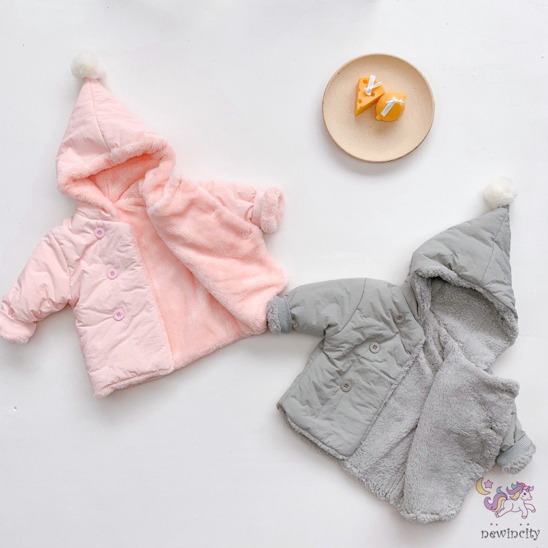 Áo khoác cotton có mũ thời trang cho bé dễ thương