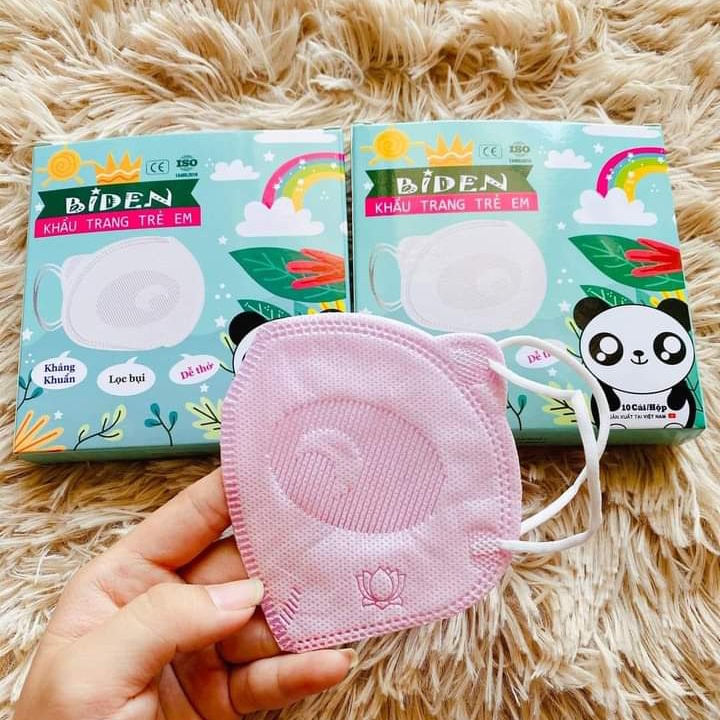 Khẩu Trang Biden Cho Bé 3D Mask Hình Gấu Panda KT04