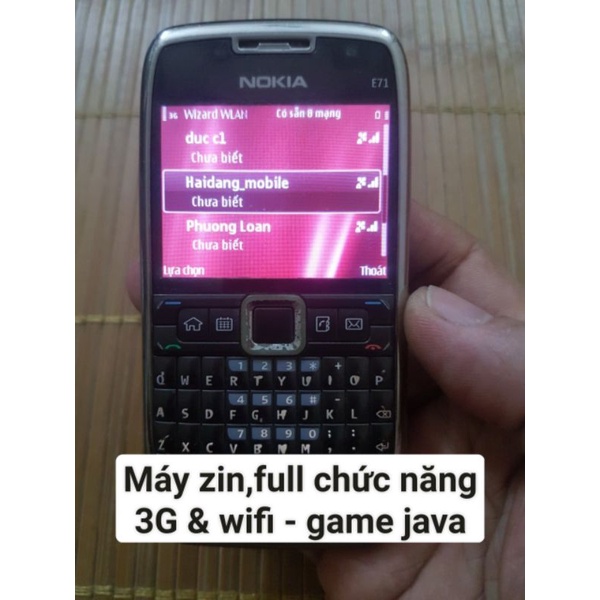 NOKIA E71 CHÍNH HÃNG CÔNG TY CŨ ZIN ĐẸP