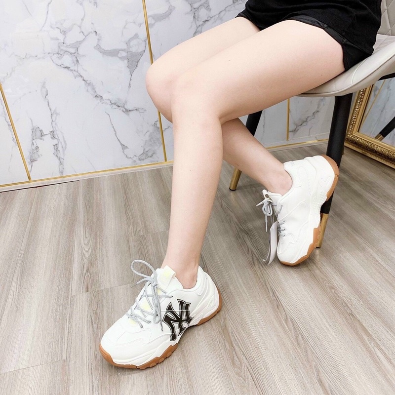 [Có size nam] Giày thể thao M.L.B chữ NY đen