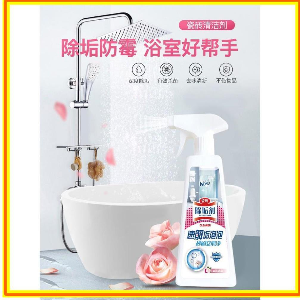 Siêu Tẩy Rửa Đa Năng Womu 500ML Vệ Sinh Vách Kính ,Vòi Inox ,Bồn Cầu ,Toilet Bóng Đẹp