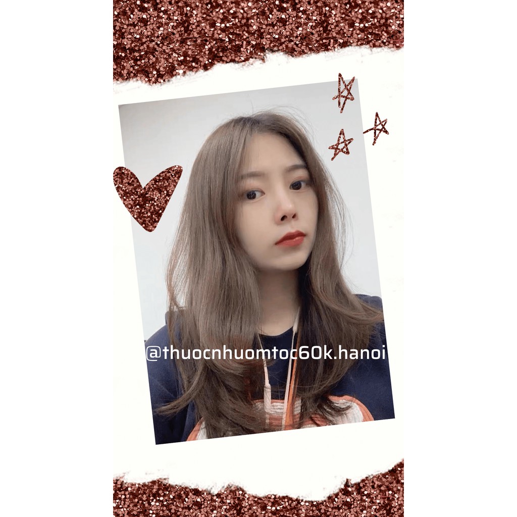 (K TẨY) Thuốc nhuộm tóc màu Nâu Sữa kèm trợ dưỡng găng tay thuocnhuomtoc60k.hanoi | BigBuy360 - bigbuy360.vn