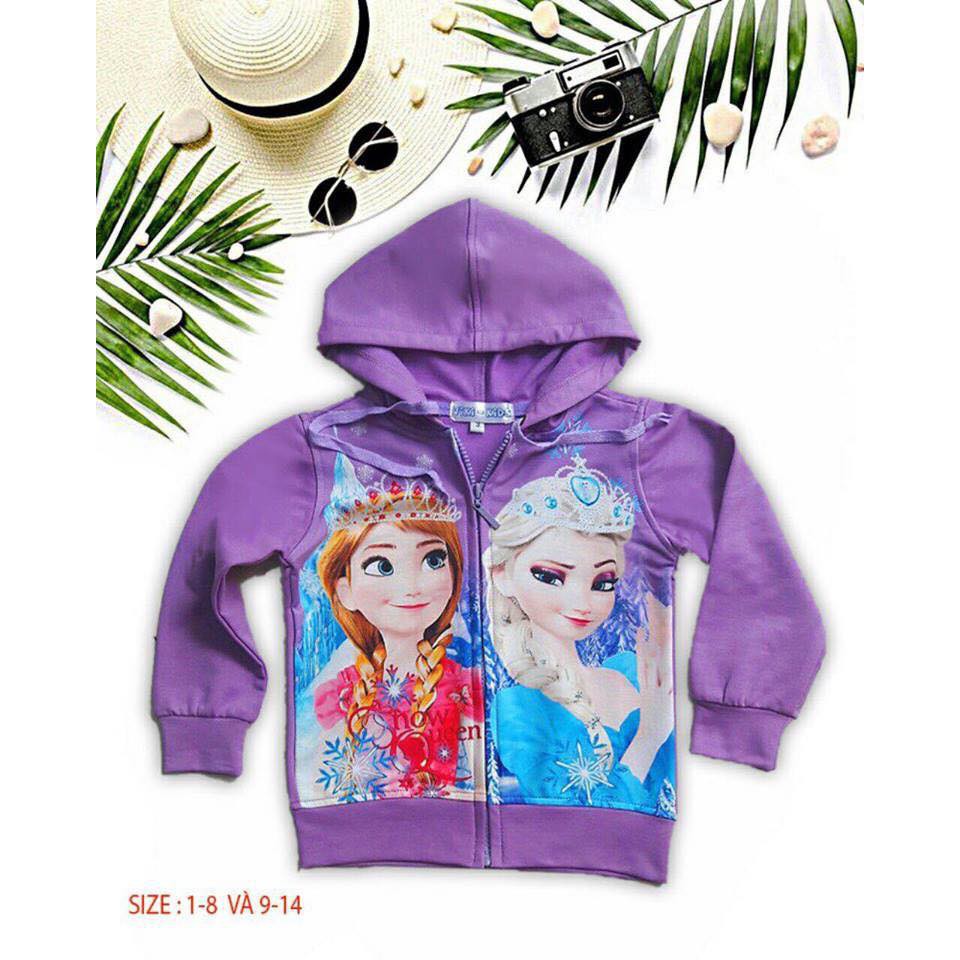áo khoác Elsa 3D bé gái