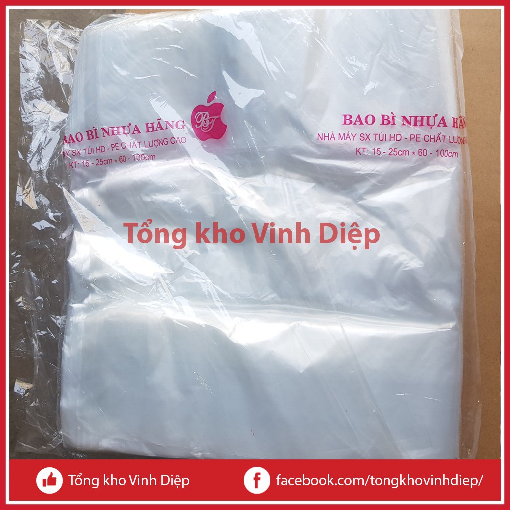 1kg túi nilon bóng 2kg có quai đựng hàng, chất dai, đẹp - 2 màu trắng, hồng