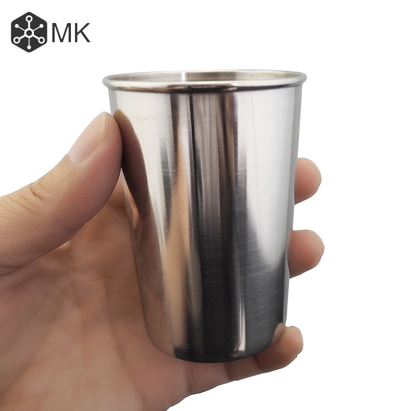 1Pcs New Stainless Steel Metal Beer Cup Wine Cups Coffee Tumbler Tea Milk Mugs MK