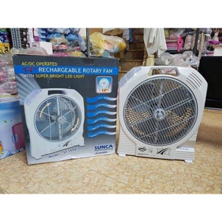Quạt tích điện sunca loại 2 bình ác quy