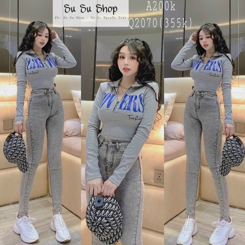 QUẦN SKINNY JEANS LƯNG CAO
