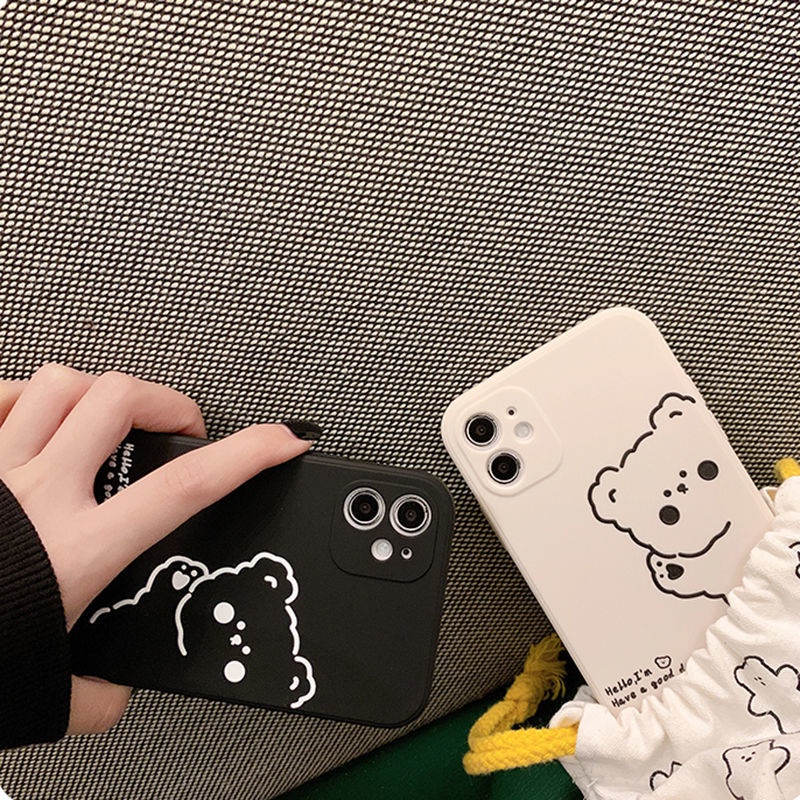Ốp lưng gấu have a nice day đẹp xỉu cho nhiều dòng máy của iphone/xiaomi/vivo/realme/oppo/samsung