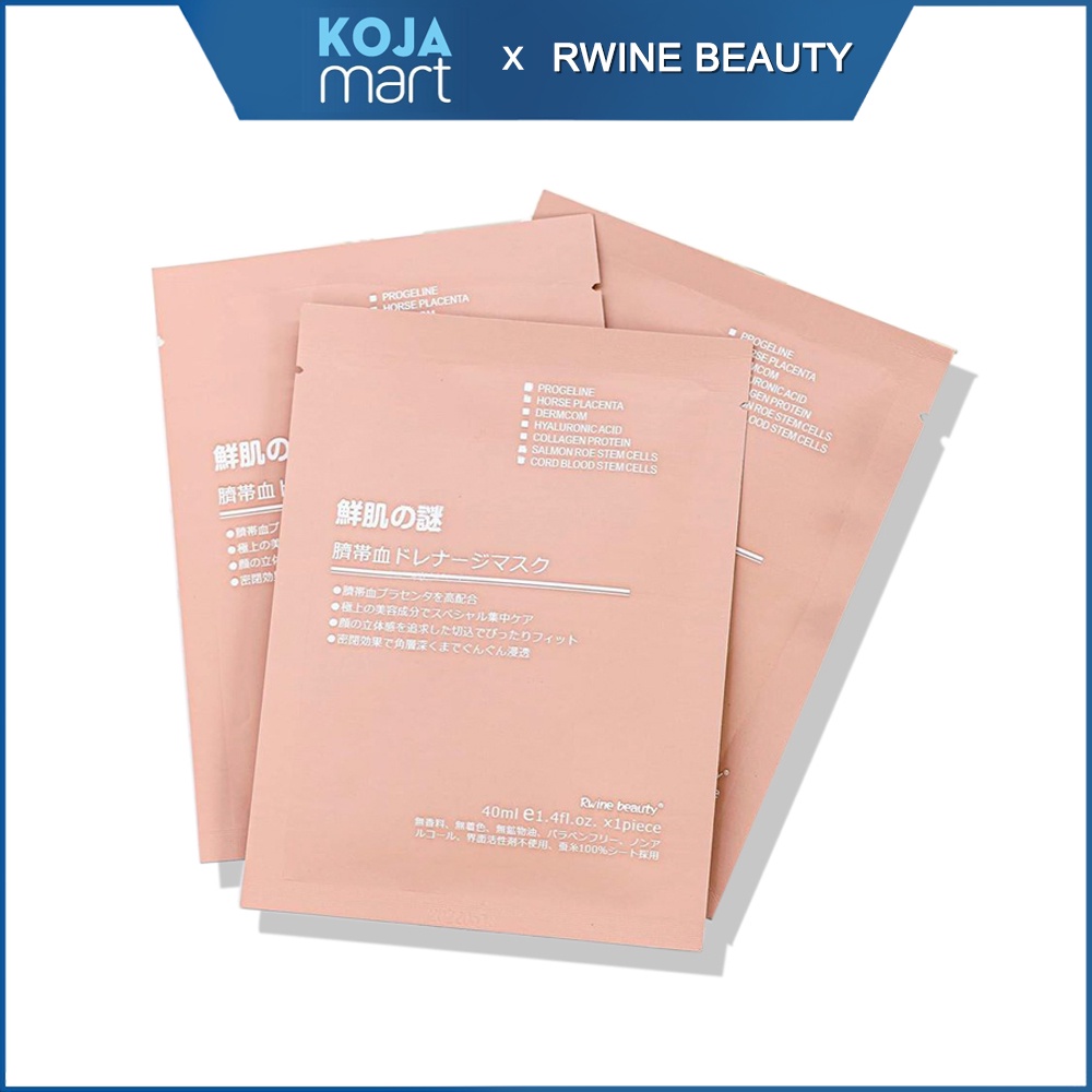 Mặt Nạ Tế Bào Gốc Nhau Thai Cừu Cuống Rốn Nhật Bản Rwine Beauty