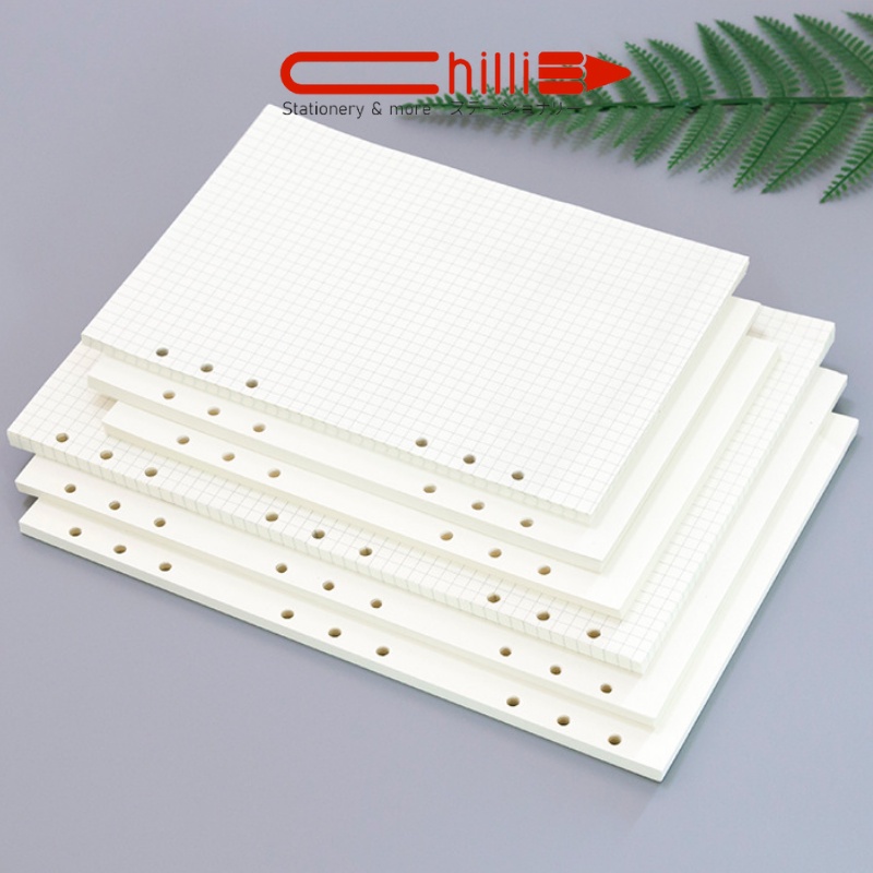 Ruột Sổ Còng BEIFA Giấy Refill Size A4, A5, B5, A6 Full Style Dot Line, Dot, Grid, Small 4,6,9,20,26 Lỗ Grid