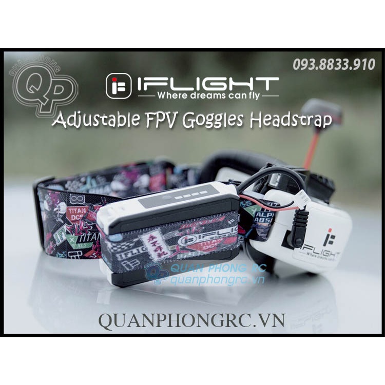 Bộ Dây Đeo Kính FPV iFlight Adjustable FPV Goggles Headstrap For DJI Fatshark