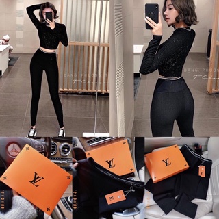 Quần legging gân đủ size S M L chất dày dặn lên form đứng dáng cực kì