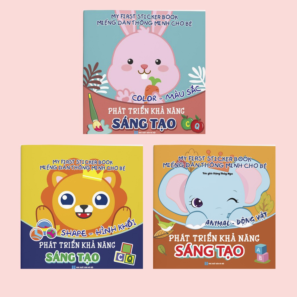 [Mã BMBAU50 giảm 7% đơn 99K] Sách Miếng Dán Thông Minh Cho Bé - My First Sticker Book (Bộ 3 Cuốn)