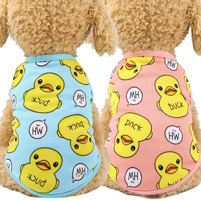 [Mã PET50K giảm Giảm 10% - Tối đa 50K đơn từ 250K] Quần Áo Cho Chó Mèo Hình Con Vịt Thời Trang Xuân Hè - Mã QACC86
