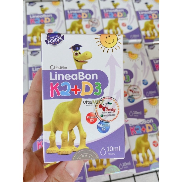 ✔️️️(Tặng Quà Xinh) LineaBon k2+d3 Tăng cường hấp thu Canxi - Trẻ cao lớn hơn