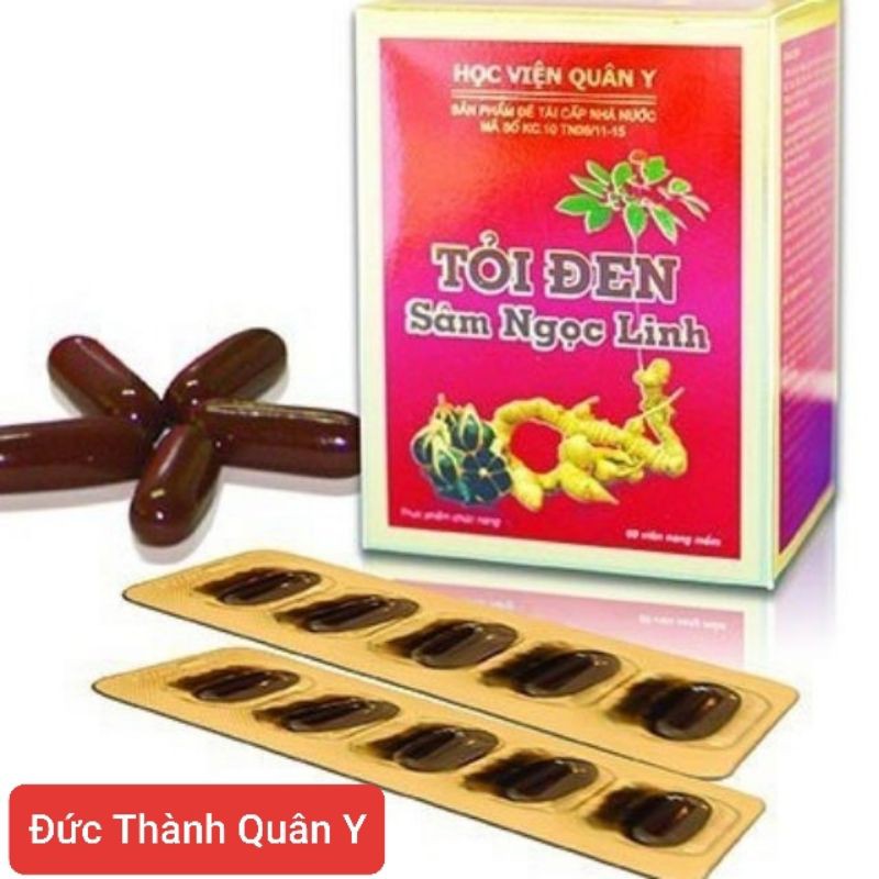 Tỏi Đen Sâm Ngọc Linh - Học viện Quân Y Hộp 60v