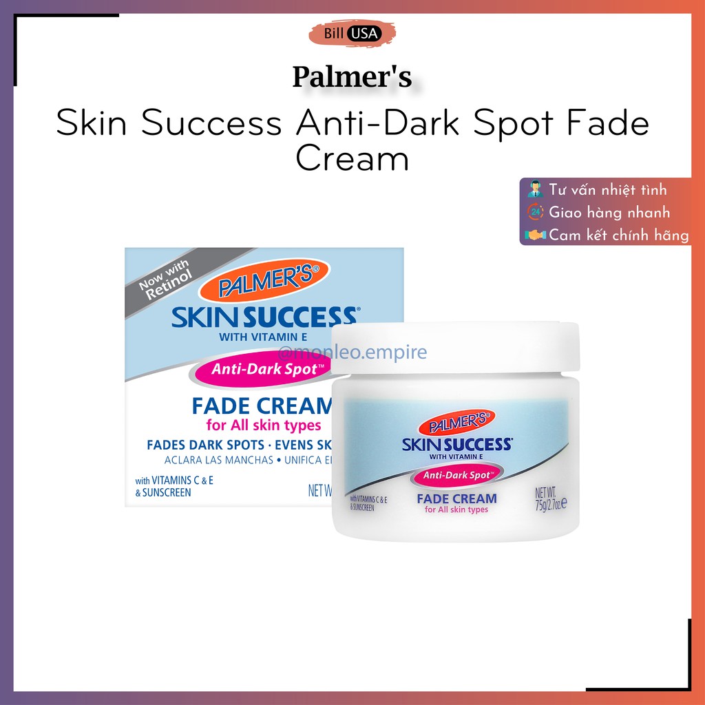 Kem dưỡng ban ngày Palmer's Skin Success Anti-Dark Spot Fade Cream giúp trắng sáng mờ thâm, tàn nhang