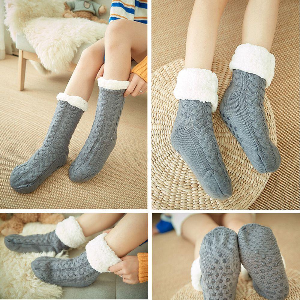 EUCA Vớ Dày Giữ Ấm Họa Tiết Giáng Sinh Dễ Thương