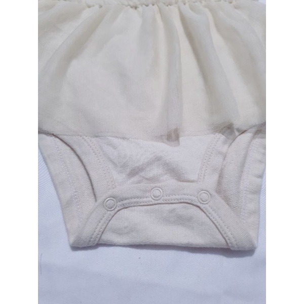 Body chip dáng váy dài tay bé gái hàng xuất dư (3-24m)