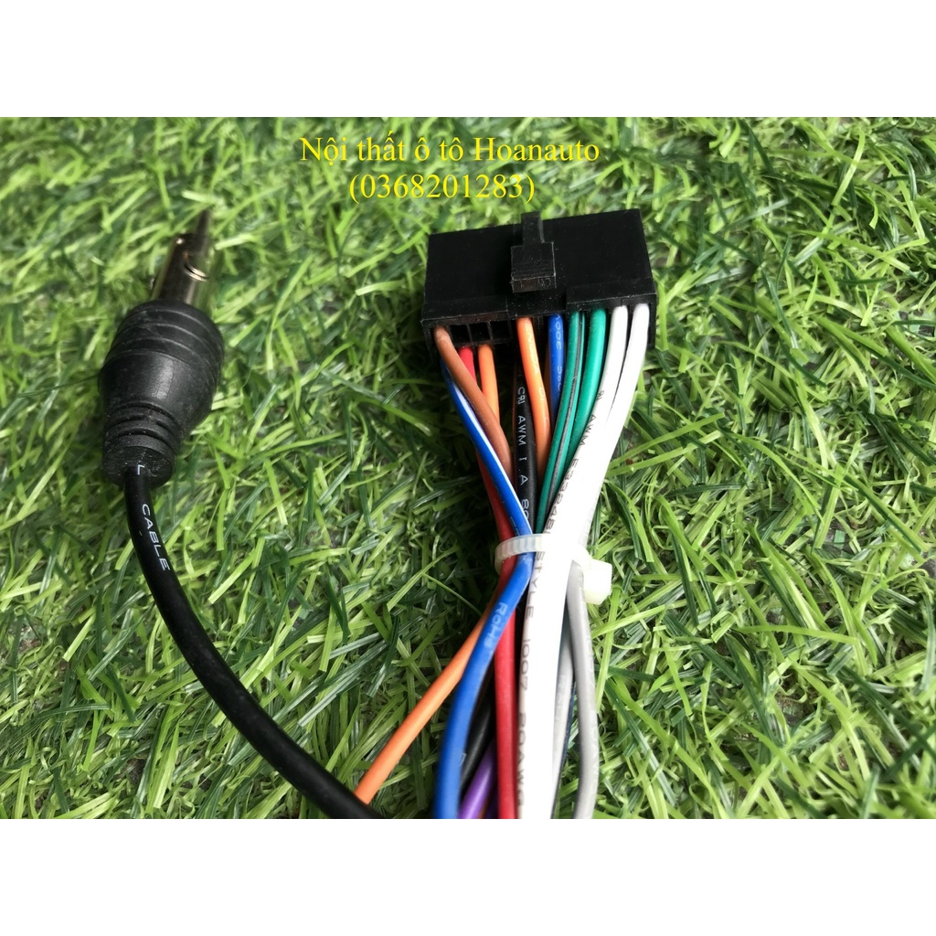 Dây Rắc Nguồn, Âm thanh, Cho DVD ô tô - 20 pin có rắc chuyển đổi anten và rắc cái Toyota