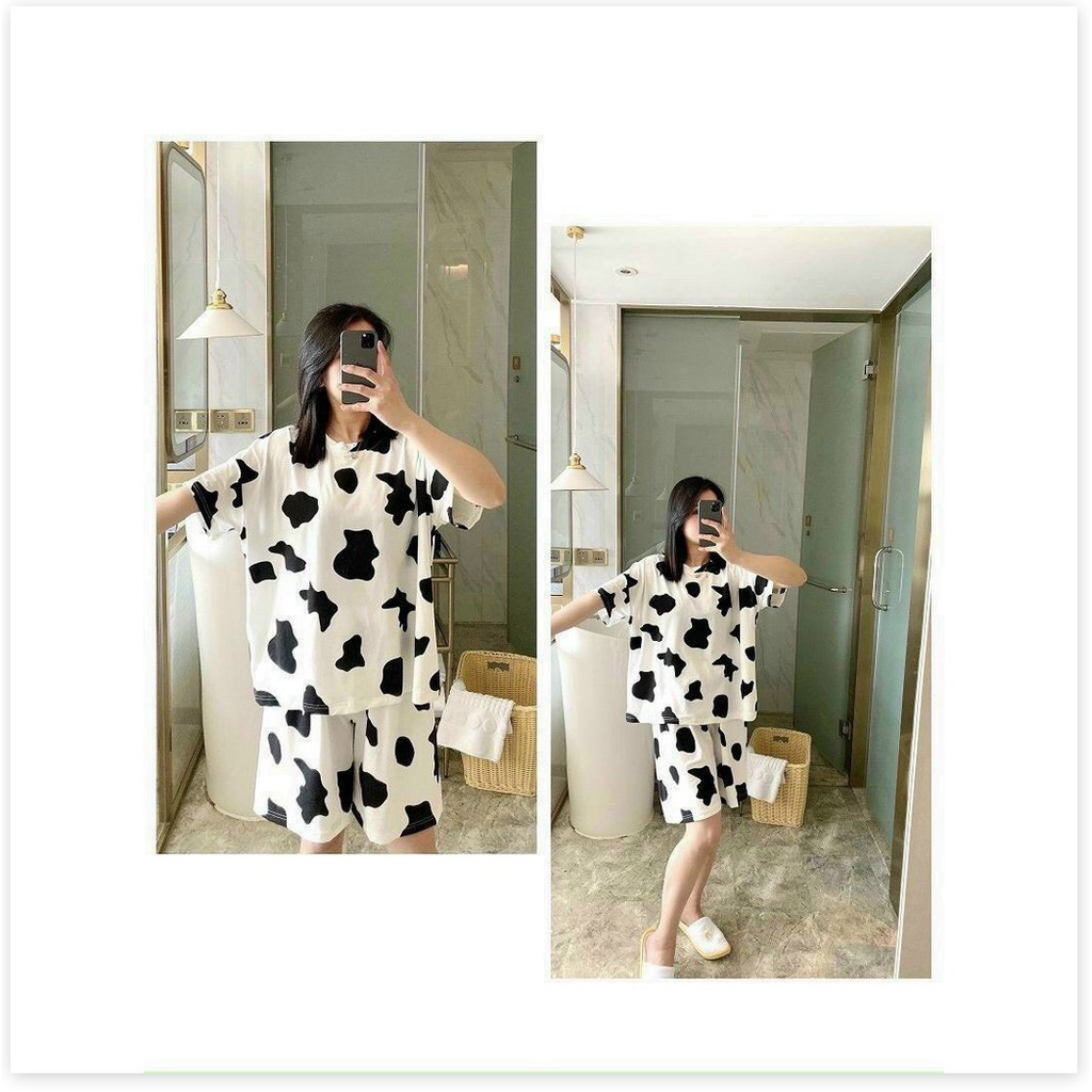 Đồ bộ bò sữa thun Cotton cực xinh cho các bạn trẻ THỜI TRANG MỚI NHẤT HIỆN NAY