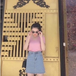 Áo phông zara cổ tim nhìn là yêu