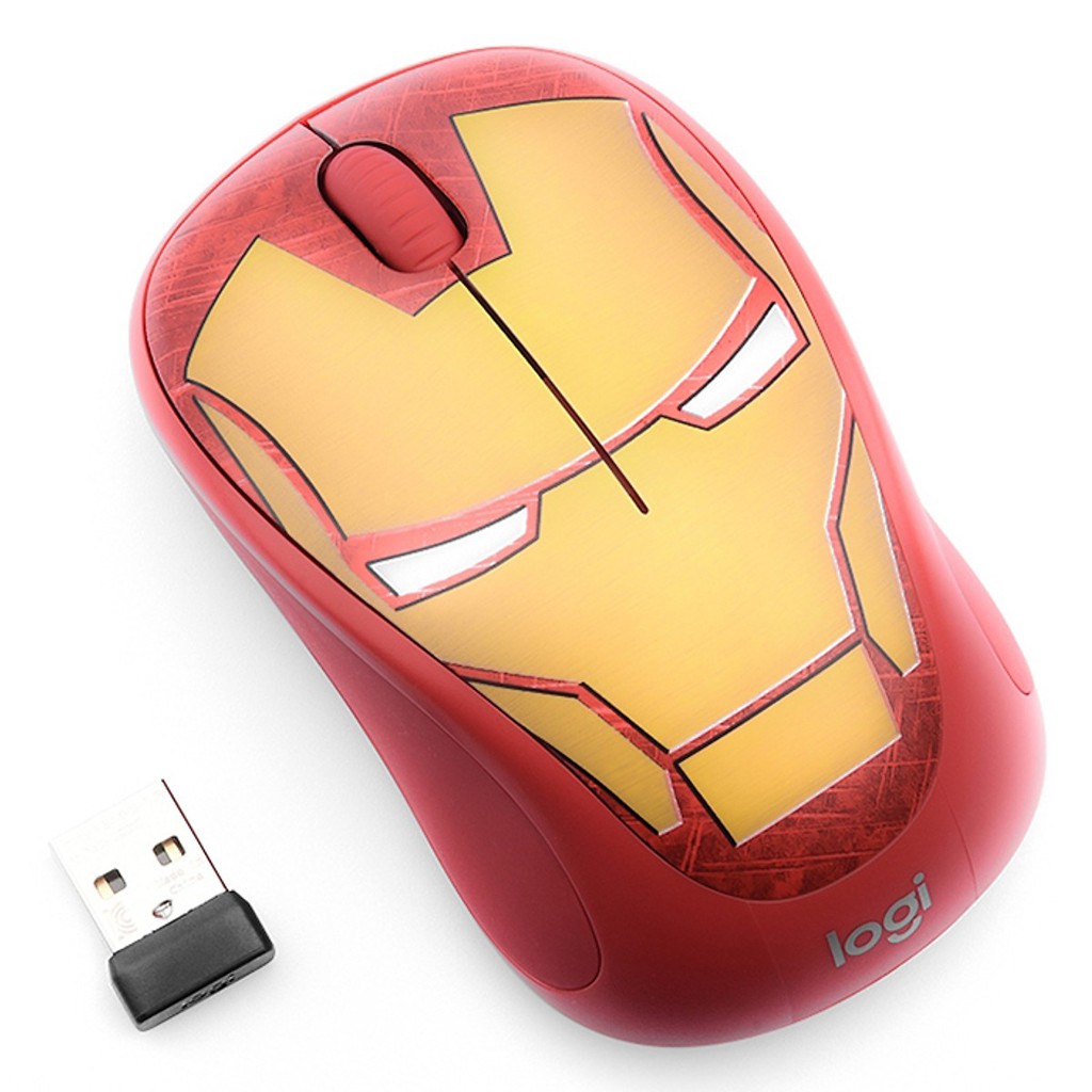 Chuột Logitech M238 wireless vàng Iron Man