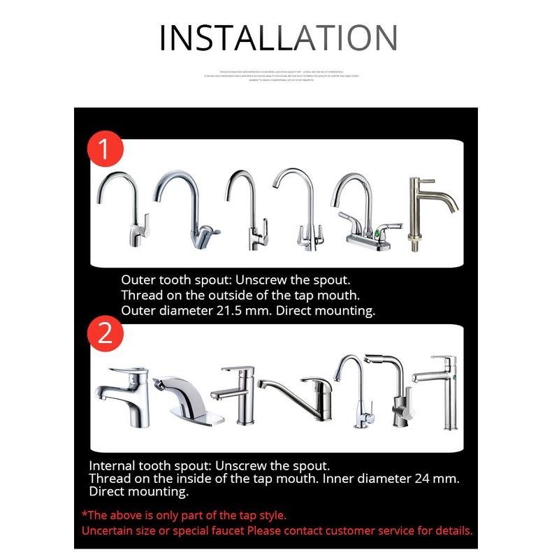 Đầu Vòi Lọc Nước 2 Chế Độ Xoay 360 Độ