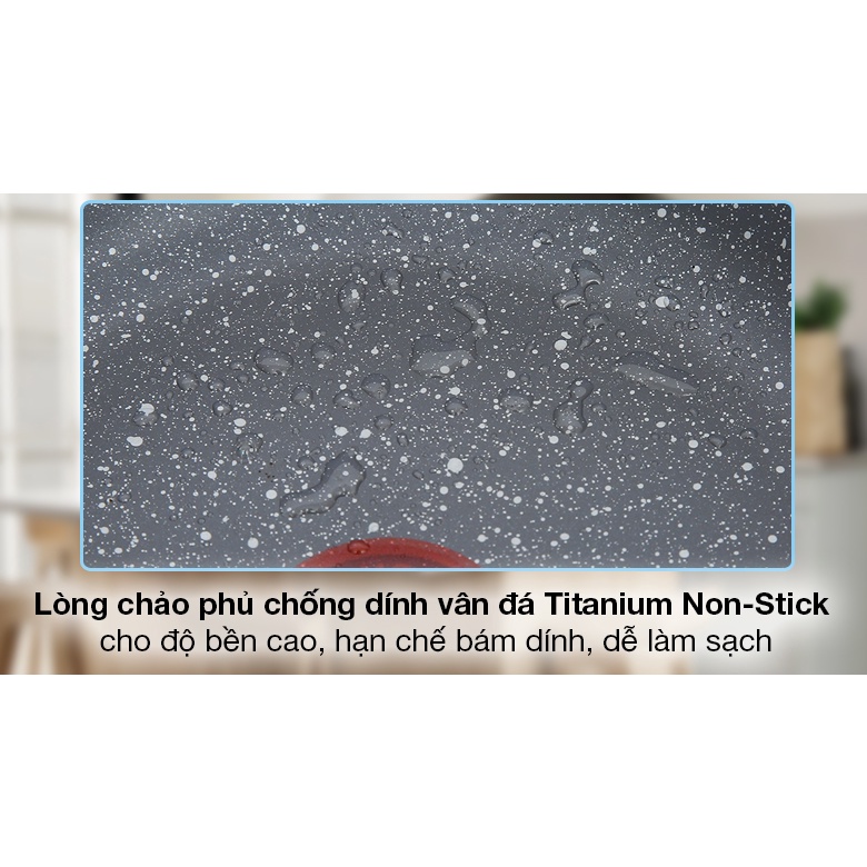 Bộ 3 nồi chảo chống dính đáy từ vân đá Tefal Cook Healthy G134S295 dùng cho mọi loại bếp