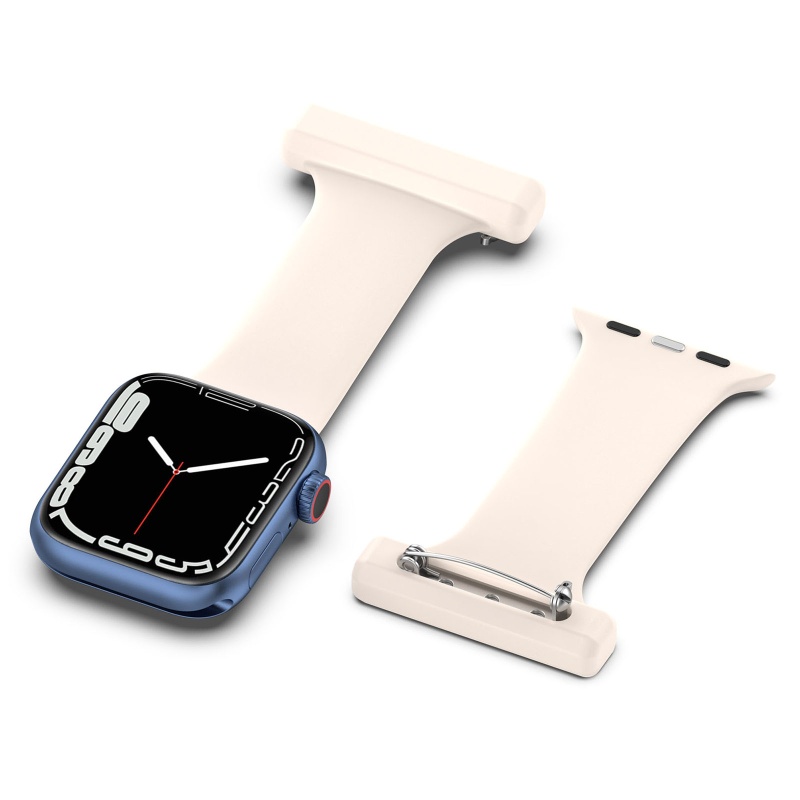 Ghim Cài Bằng Silicone Cho Đồng Hồ Thông Minh iWatch 1 / 2 / 3 / 4 / 5 / 6 / 7 / 8 / SE 42 / 44 / 45mm
