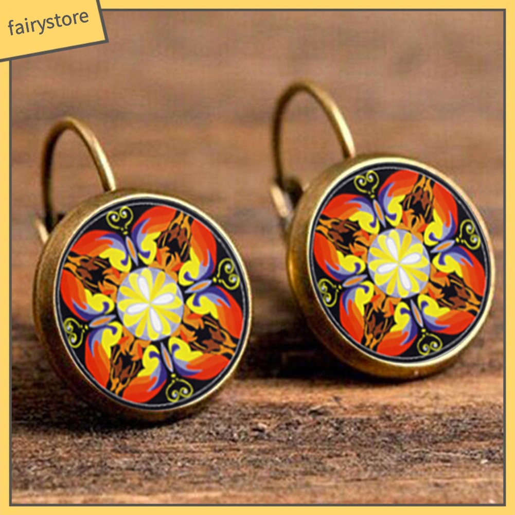 Khuyên Tai Đính Đá Phong Cách Bohemian Thanh Lịch Dành Cho Nữ